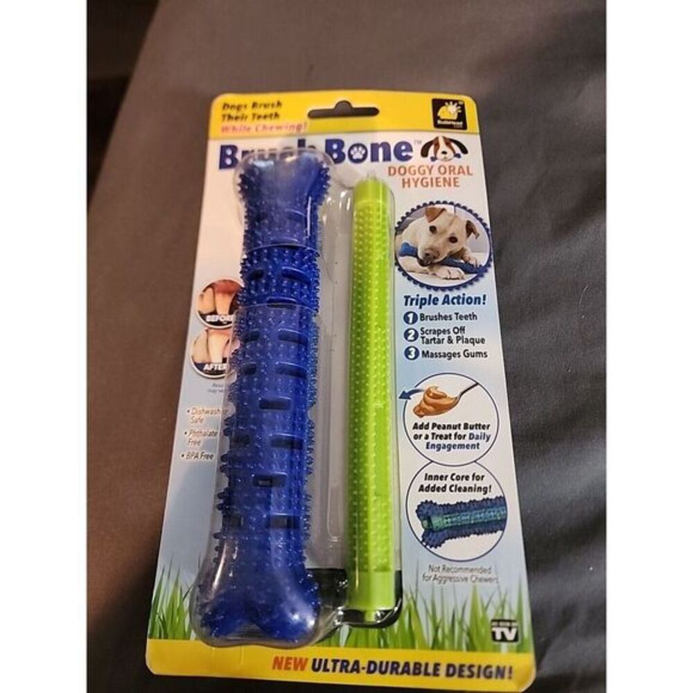 Brush Bone Toothbrush Plaque‎ and Tartar Remover for Dogs